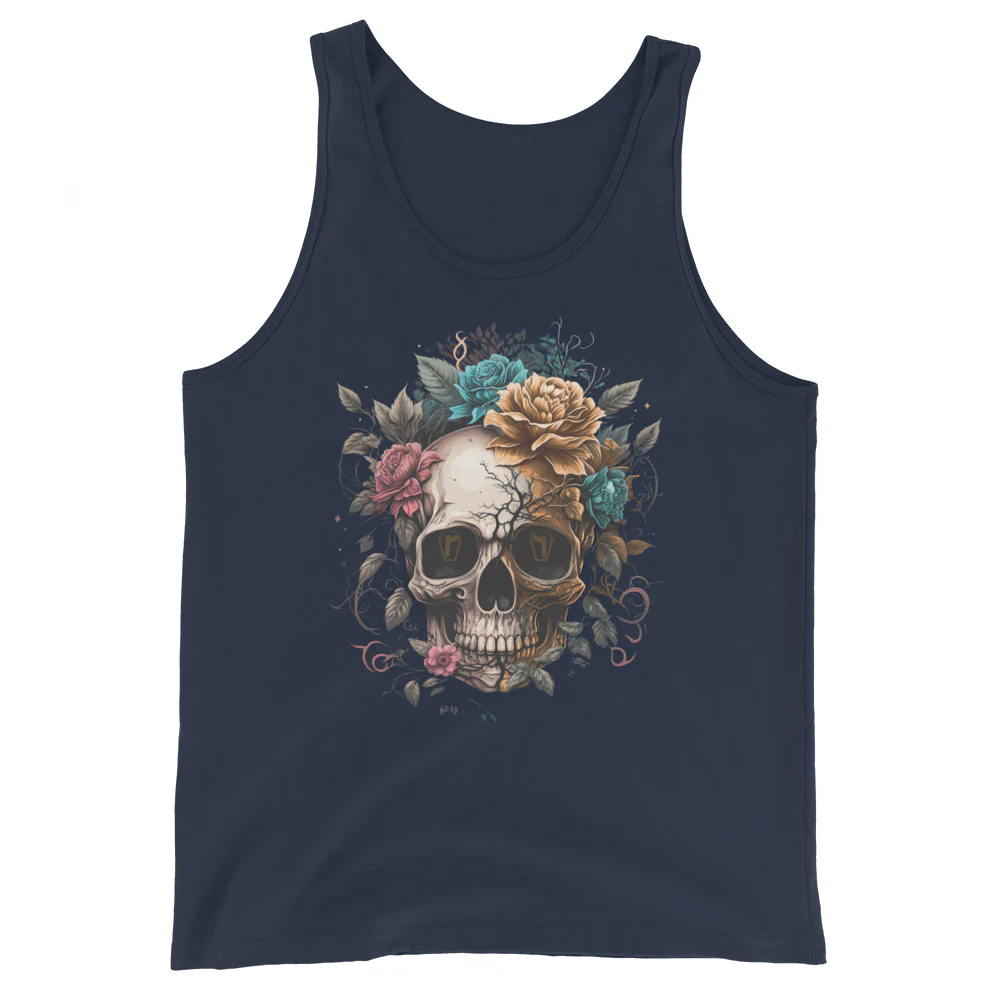 Flower Skull Tank Top