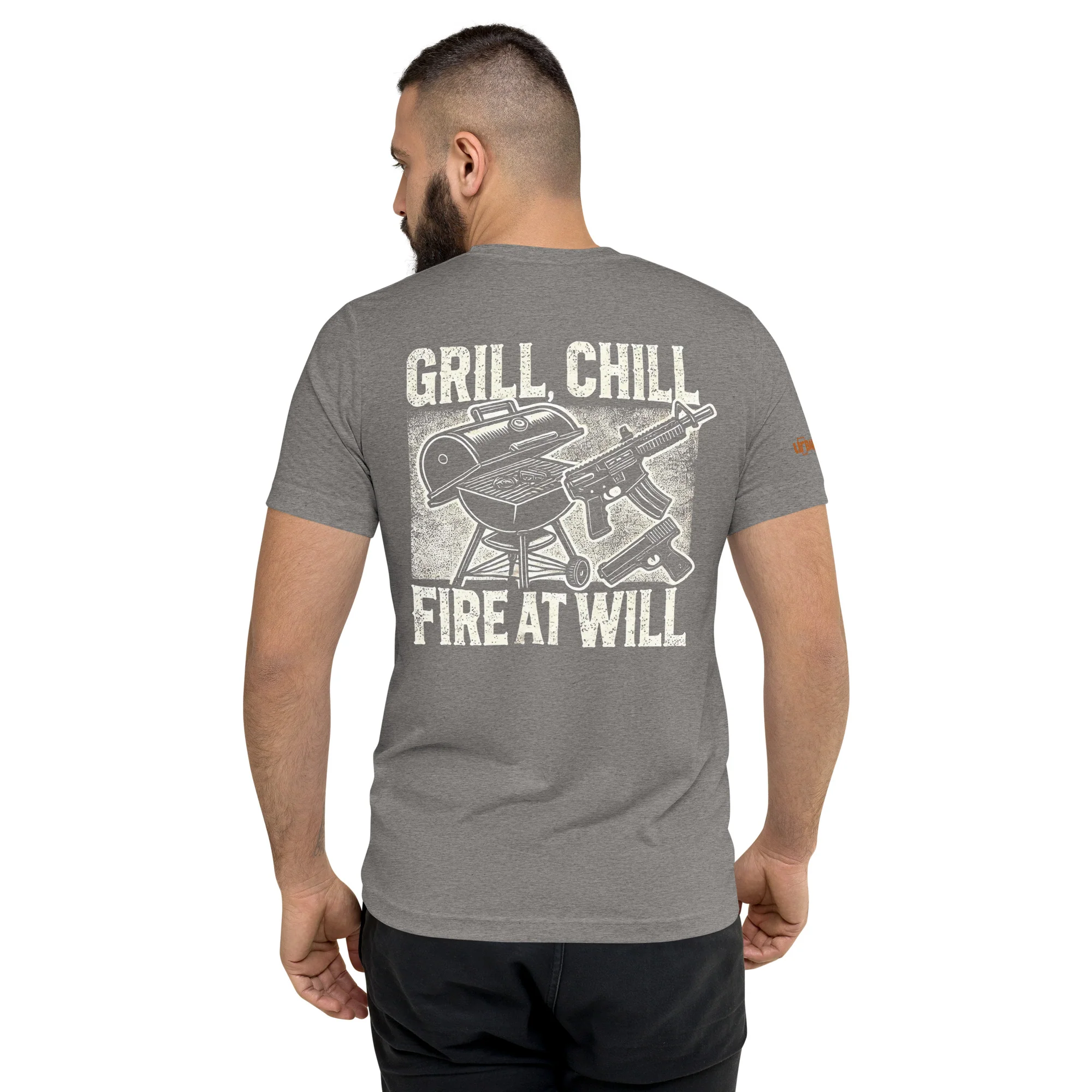 Grill Chill Fire at Will Tee - Image 13