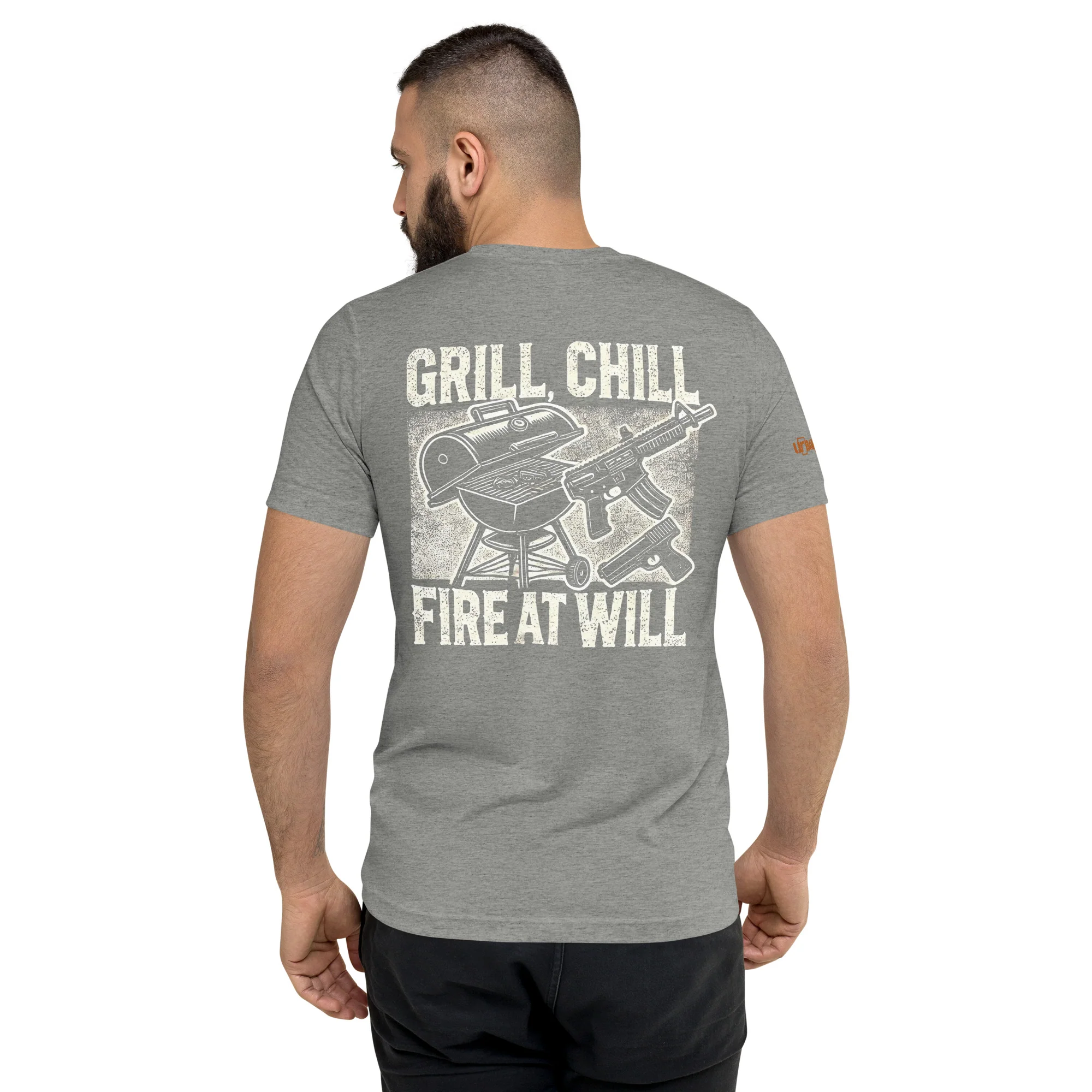 Grill Chill Fire at Will Tee - Image 25